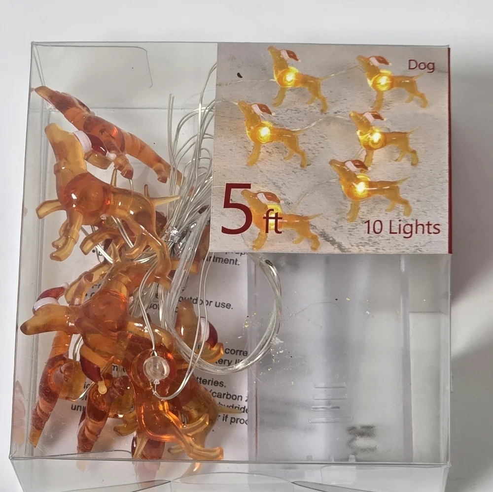 Shimmer Christmas Dog String Lights - 5ft